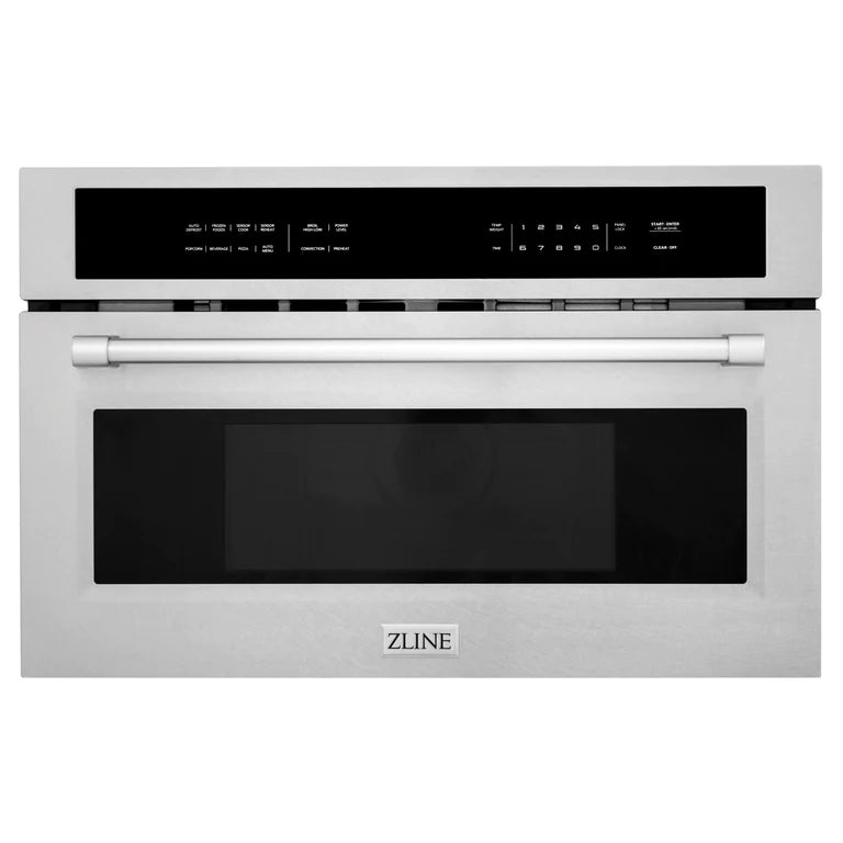 ZLINE 30 in. 1.6 cu. ft. Built-in Convection Microwave Oven in DuraSnow® Stainless Steel with Speed and Sensor Cooking