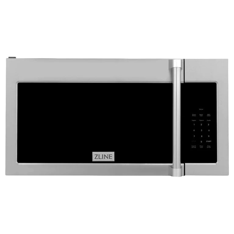 ZLINE 30" Kitchen Package with Stainless Steel Dual Fuel Range, Traditional Over The Range Microwave and Dishwasher