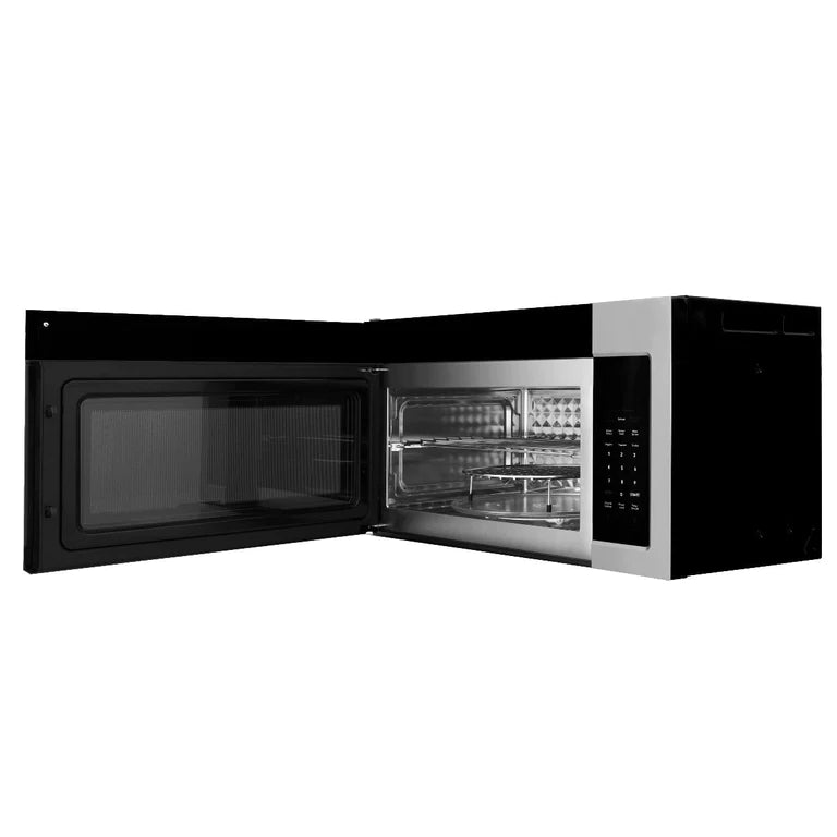 ZLINE 30" Kitchen Package with Stainless Steel Dual Fuel Range, Traditional Over The Range Microwave and Dishwasher