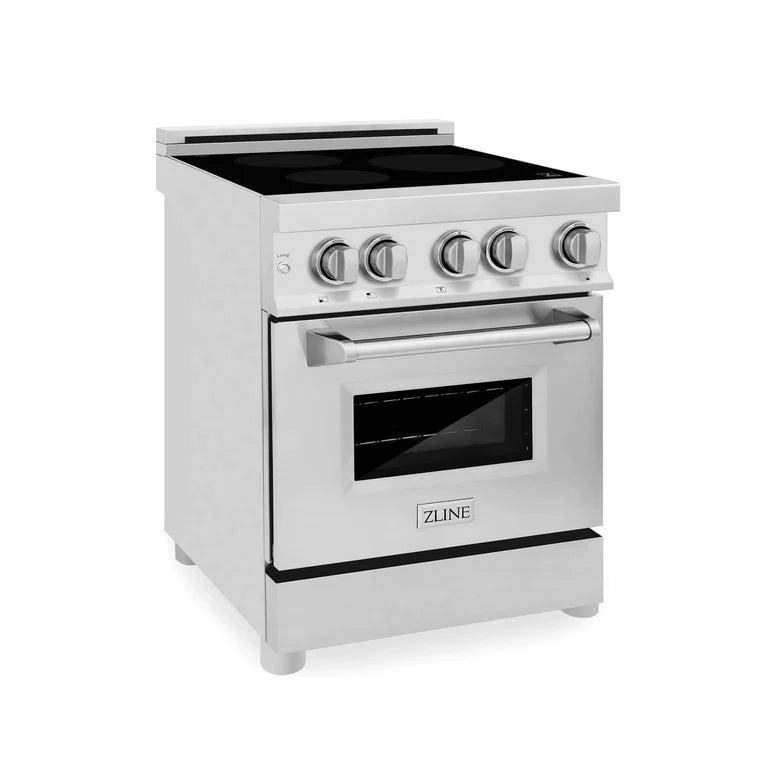 ZLINE 24 In. Induction Range with a 3 Element Stove and Electric Oven in Stainless Steel