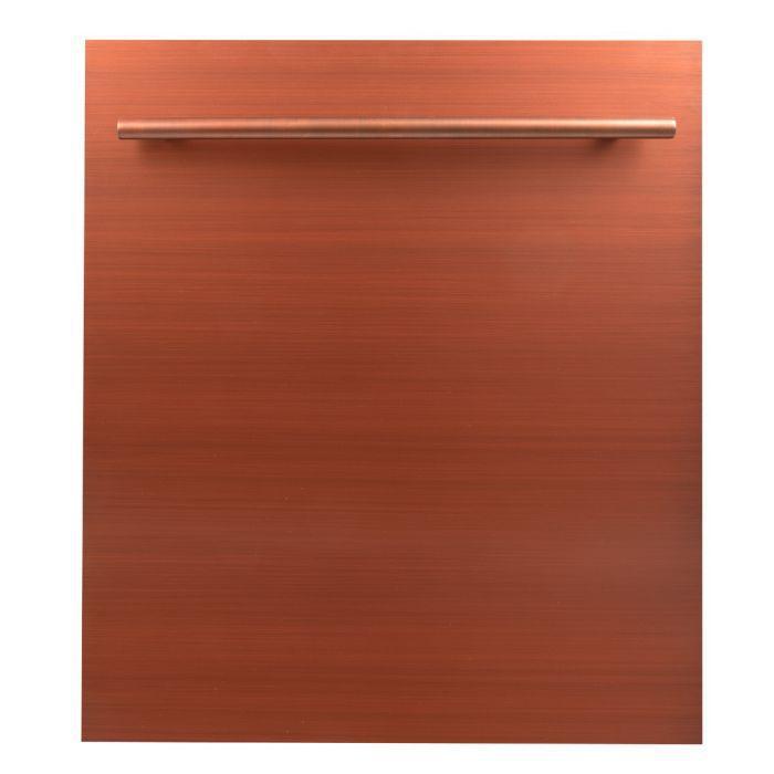 ZLINE 24 in. Top Control Dishwasher in Copper with Stainless Steel Tub
