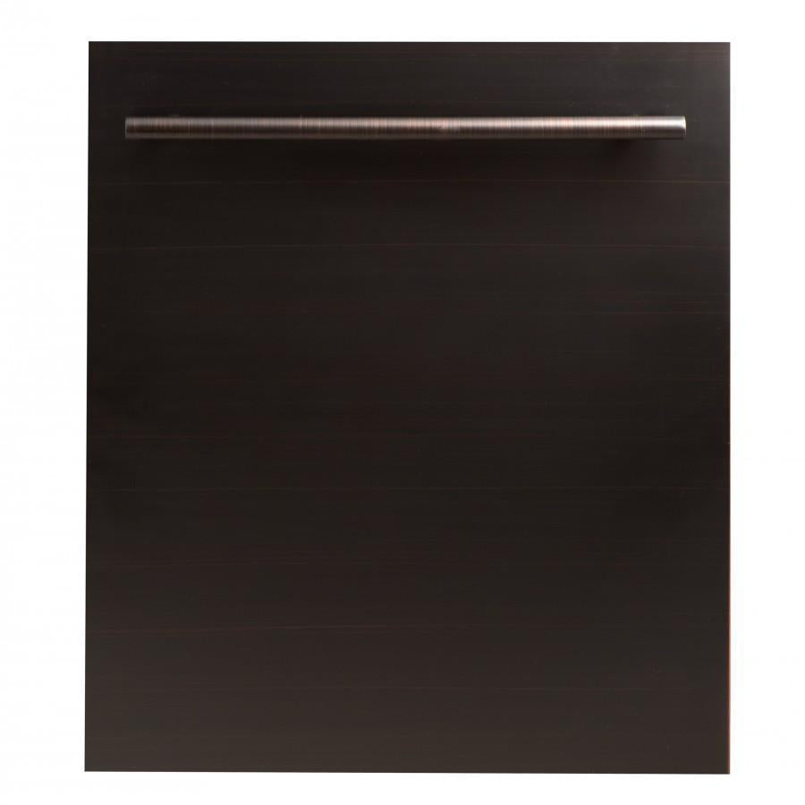 ZLINE 24 in. Top Control Dishwasher Oil-Rubbed Bronze with Stainless Steel Tub
