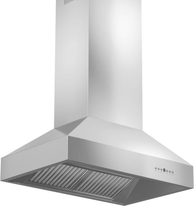 ZLINE 36 in. Remote Dual Blower Stainless Island Range Hood, 697i-RD-36
