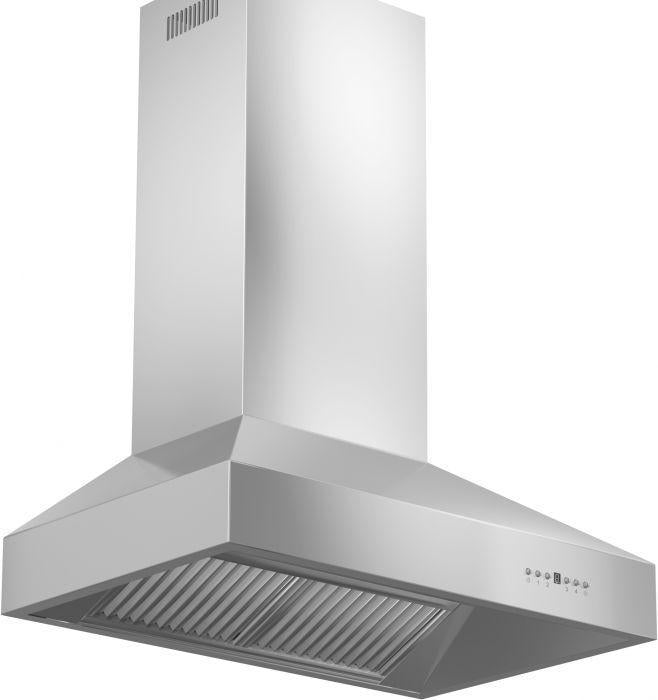 ZLINE 54 in. Professional Ducted Wall Mount Range Hood in Stainless Steel, 697-54