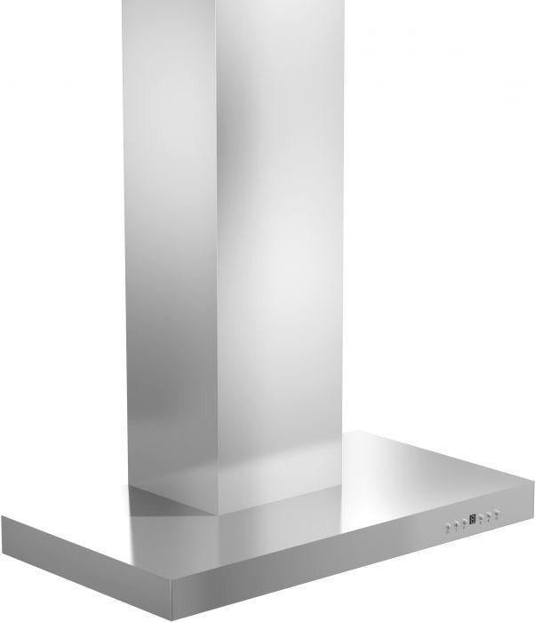 ZLINE 48 in. Convertible Vent Wall Mount Range Hood in Stainless Steel with Crown Molding, KECRN-48
